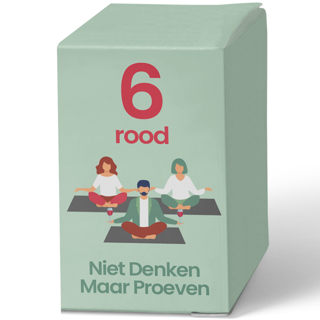 De "Niet Denken Maar Proeven" Wijnbox | 6 flessen | Rood