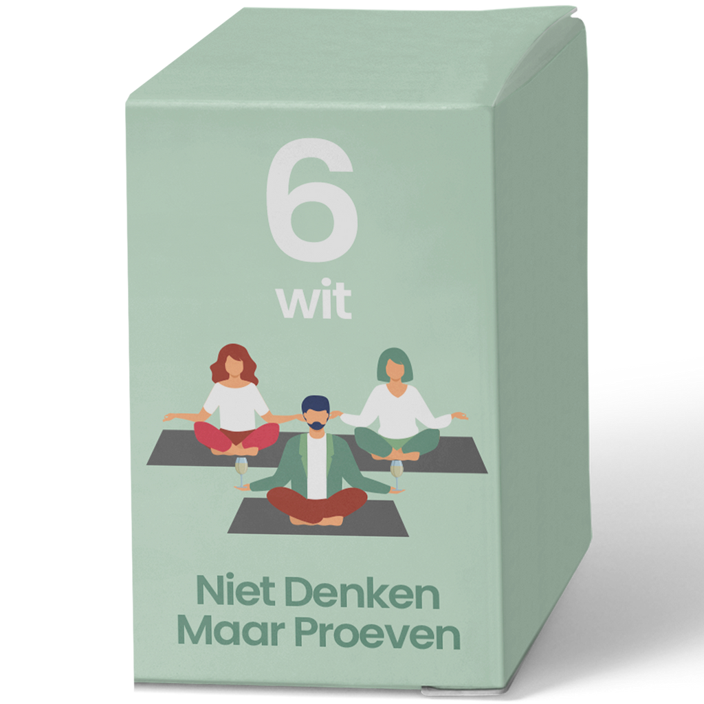 De "Niet Denken Maar Proeven" Wijnbox | 6 flessen | Wit & 1tje Rosé